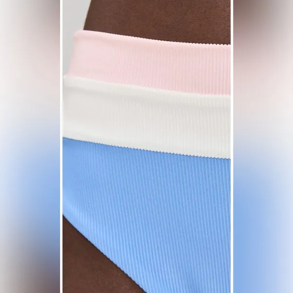 Beach Riot Heidi Colorblock High Waist Bikini Bottom, Size Medium, $98 - Image 5