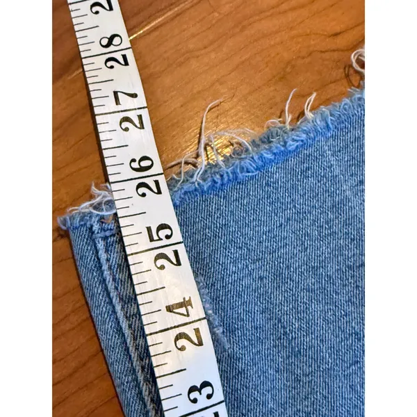 Abercrombie & Fitch Curve Love Ultra High Rise Ankle Straight Jeans Light 27 - Image 7