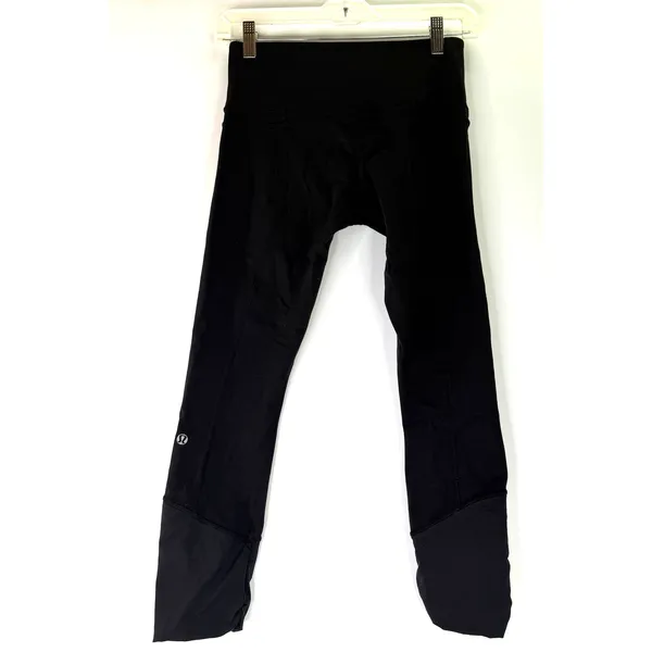 Lululemon Women's Black Leggings Pants Size 4 - Image 4