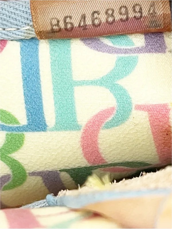 DOONEY & BOURKE Signature Logo Rainbow Zipper Heart Tag Matching Coin Purse Y2K - Image 14