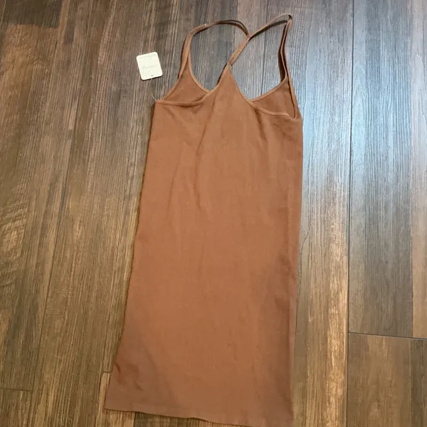 Free People Intimately Seamless Racerback Tank Top Brown Stretch M/L NWT Basic - Image 4