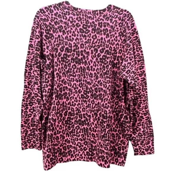 Marc‎ Jacobs Leopard Sweater Pink Small - Image 3