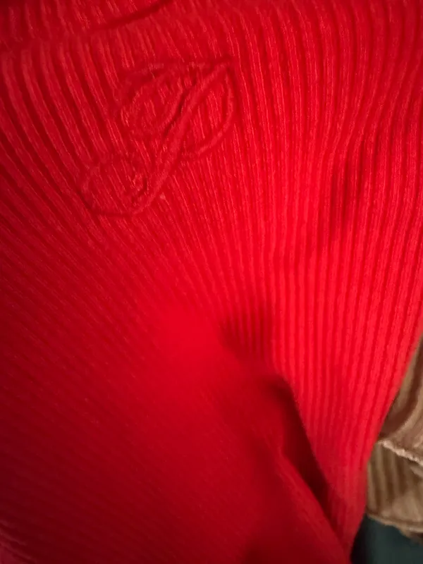 Victoria’s Secret PINK Ribbed Bodycon Bold Red Mini Dress Size Large. - Image 7