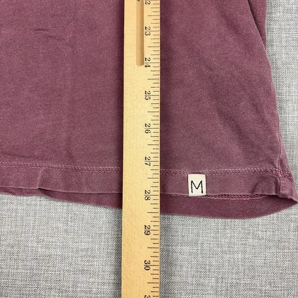 Madewell T-Shirt Womens M Purple Crew Neck Short Sleeve Tagless Jersey Top - Image 5