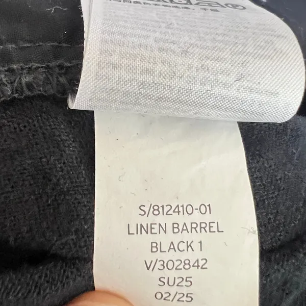 Gap Women's XL Mid-Rise Barrel Pants Black Minimalist Coastal Vacation‎ - Image 5