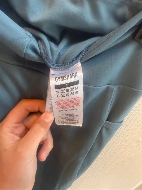 Gymshark High-Waist Pocket Leggings in Teal Blue - Image 3