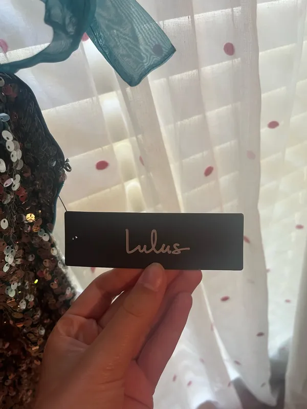 Lulus Dress Mini Blue - Image 4