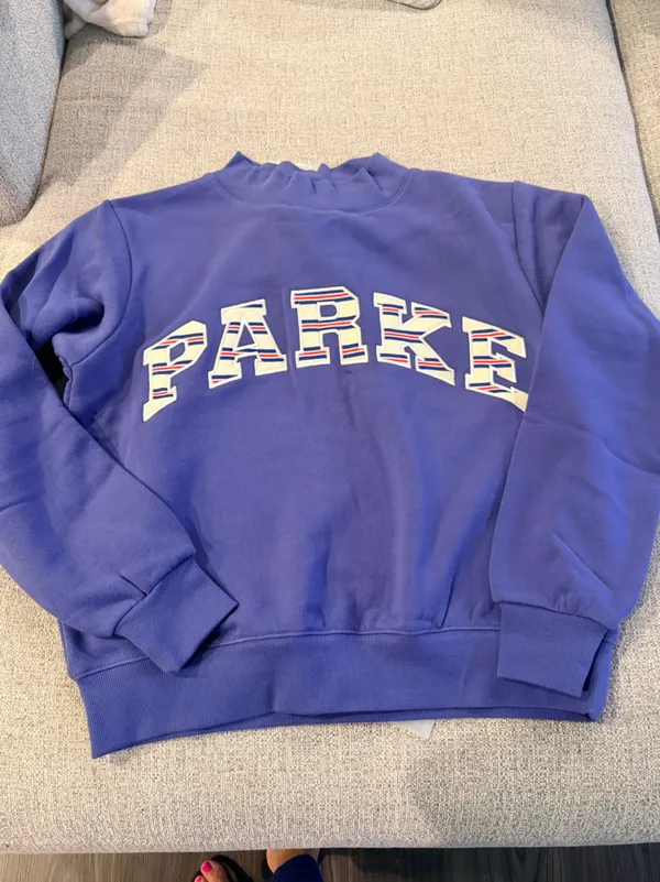 NIB Parke coastal Americana Varsity Mockneck size S/M relaxed fit - Image 7