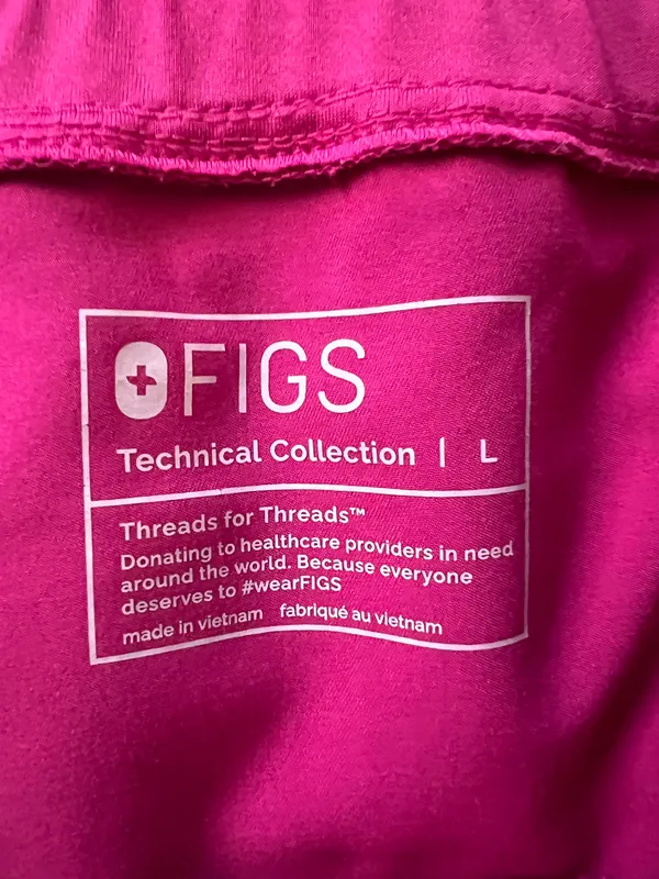 FIGS Jogger Scrub Pants Women’s Large Zamora Raspberry Sorbet W22SW2012 Po2524 - Image 4
