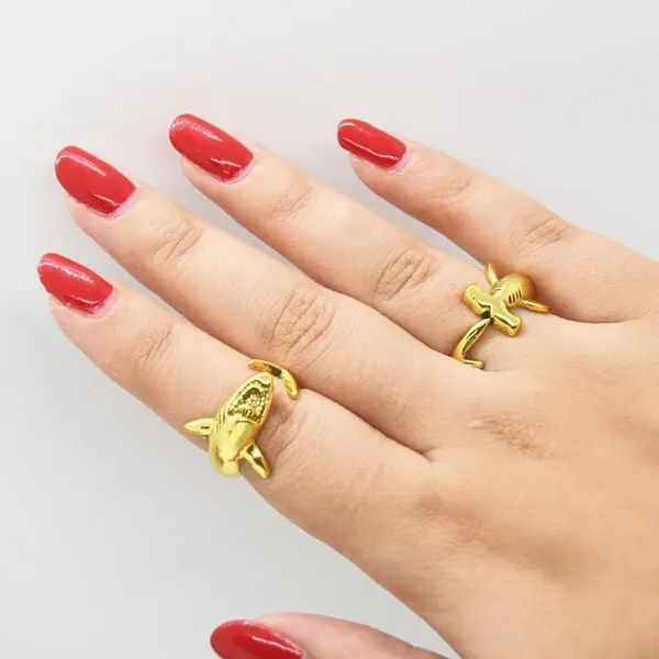 Gold Hammerhead Shark Ring - Image 5