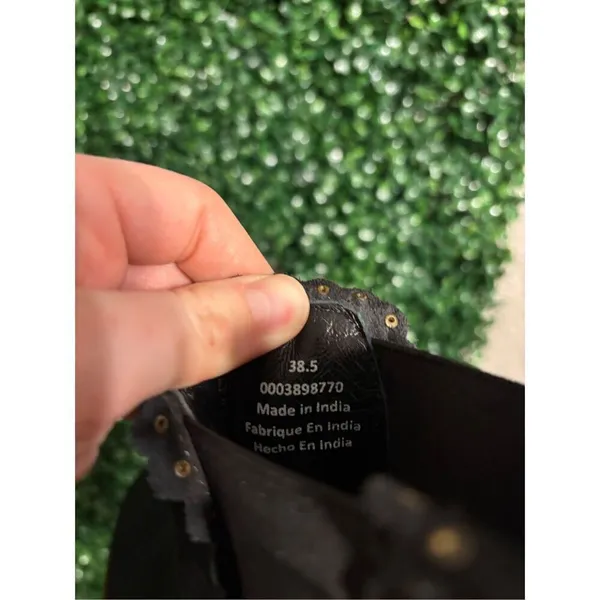 NWOT Free People Atlas Puffer Rivet Chelsea Boots in Black & Gold Sz. US 8 - Image 11