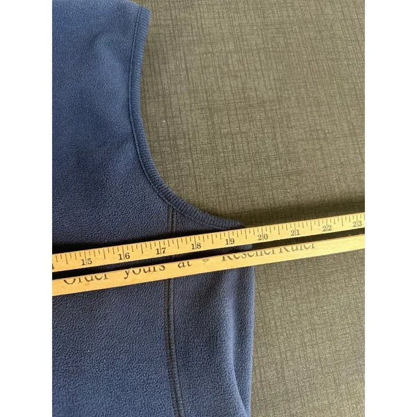 Old Navy Large Vest Sleeveless Fleece Blue Womens 2009 Full Zip Top Mock‎ Neck - Image 6