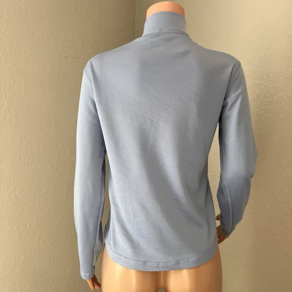 Patagonia Capilene Quarter Zip Neck light Blue Base Layer Long Sleeve Medium #79 - Image 6
