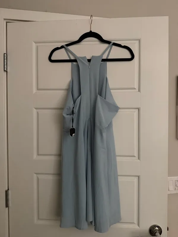Lulus Light Blue Halter Midi Dress - Women - Image 2
