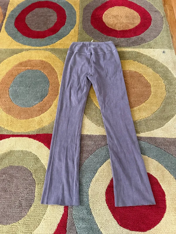 FP Movement Right on Ribbed Flare Cropped Pants High Rise Dusky Washed Purple S - Image 5