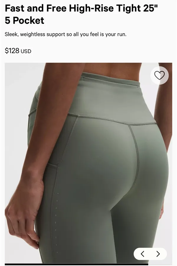 Fast And Free 25" Lululemon sage green - Image 7
