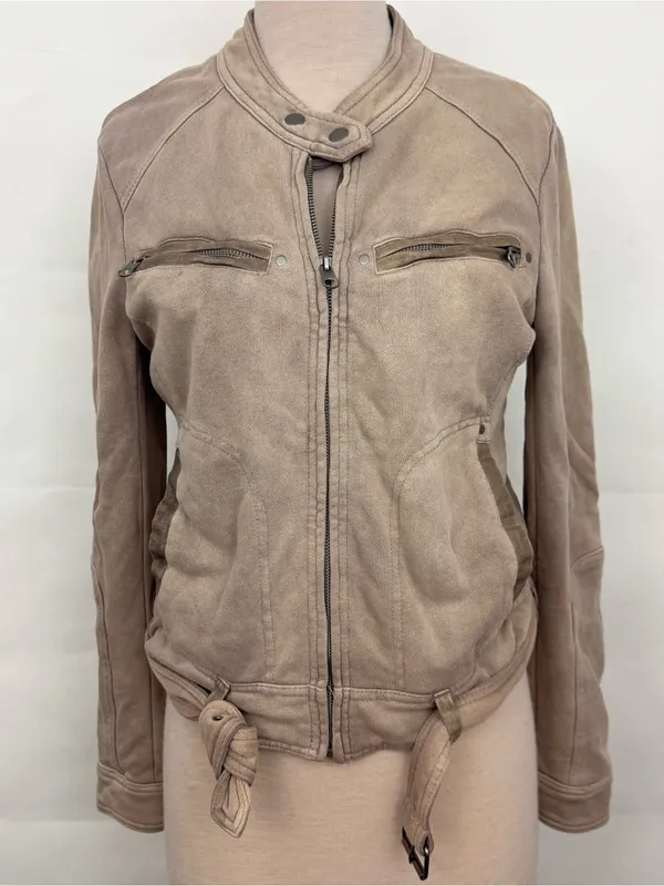 Free People Ride By Knit Moto Jacket Size Med MSRP: $148 - Image 2