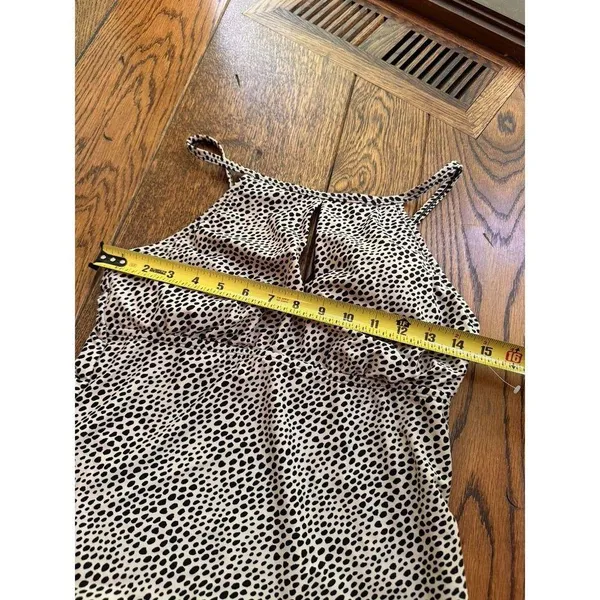 Ellen Tracy Cheetah Animal Print Tankini Swim Top Only Women's Size 12 - Image 2