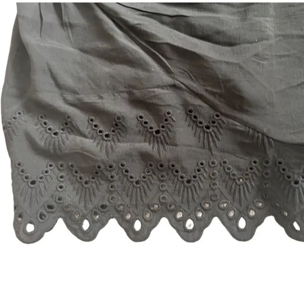 Chelsea & Theodore Blouse NWT eyelet sleeve 3X Black Casual Lace Coquette - Image 5