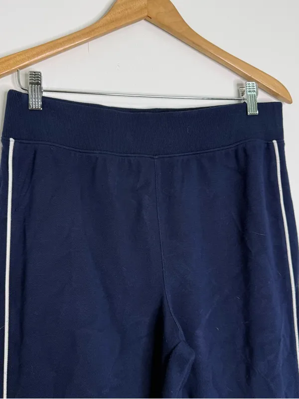 SPANX AirEssentials Sweatsuit Large Navy Full Zip Jacket Flare Pants Set - Image 7