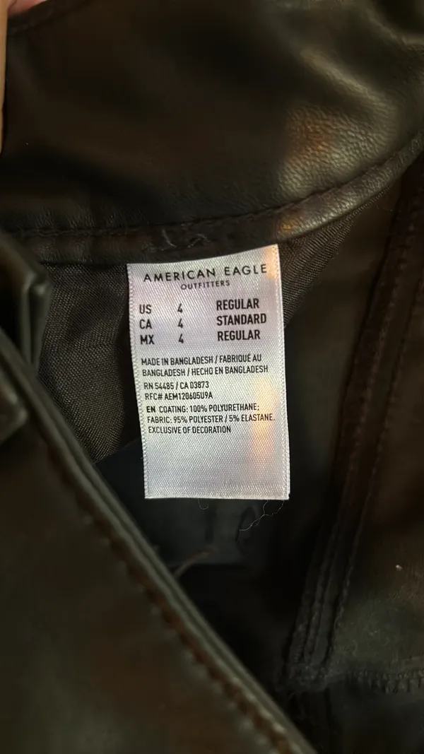 American Eagle Leather pants - Image 3