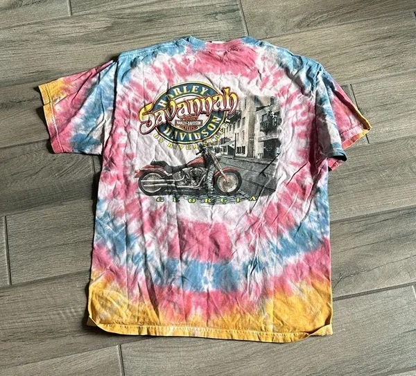 Harley Davidson Savannah Georgia tshirt - Image 4