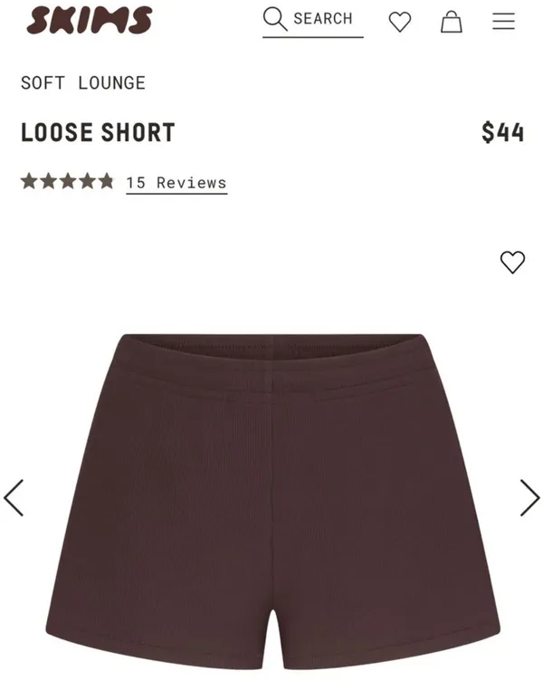 SKIMS SOFT LOUNGE LOOSE SHORTS 'PHOENIX' - Image 4