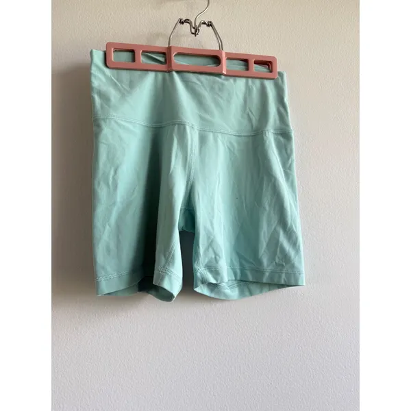 Tna TnAction Women Mint Green High Waisted Biker Shorts Size M Athletic Yoga‎ - Image 3