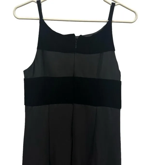 Jazz II Formal Black Velvet Accent Slit Front Sleeveless Maxi Gown Dress Size 10 - Image 11