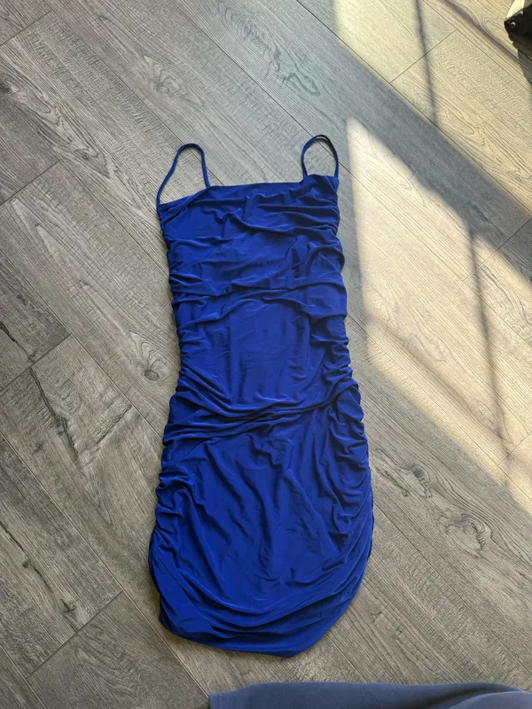 Windsor Blue Mini Dress - Image 4