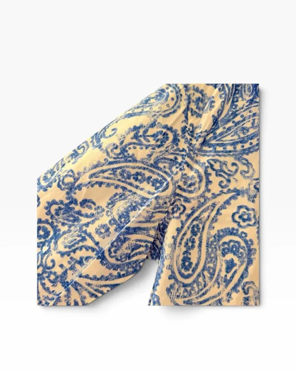 Lauren Ralph Lauren Blue Blue White Paisley Embroidered logo button down contemp - Image 5
