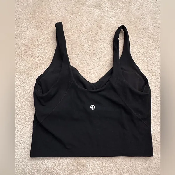 Lululemon Align Ribbed Tank Top Black Size 6 - Image 3