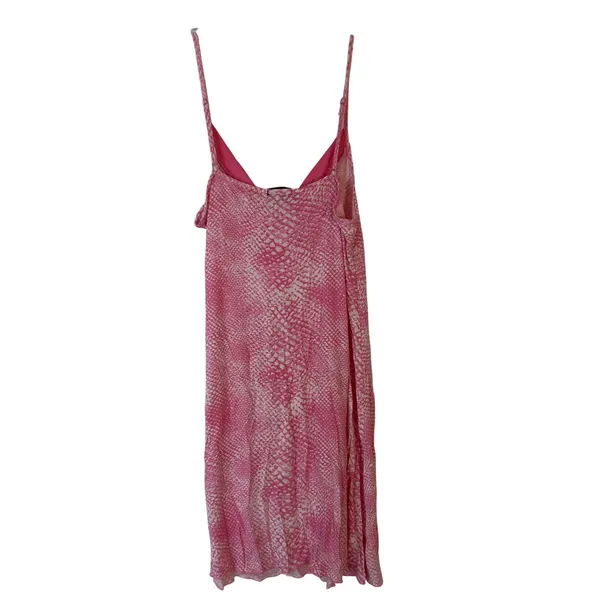 Tart Intimates Pink Snakeskin Print Chemise Nightgown Large Adjustable‎ Straps - Image 2