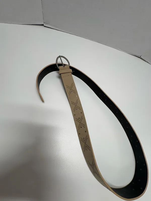 Universal Threads Ladies Studded Beige Belt - Long (49") - Image 14