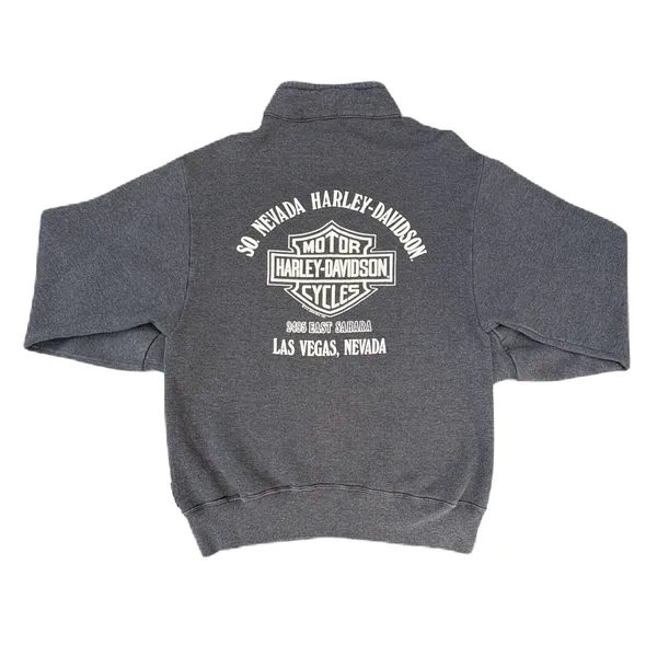 Rare Vintage 80s Harley Davidson Southwestern Grey Las Vegas Graphic Sweatshirt - Image 2