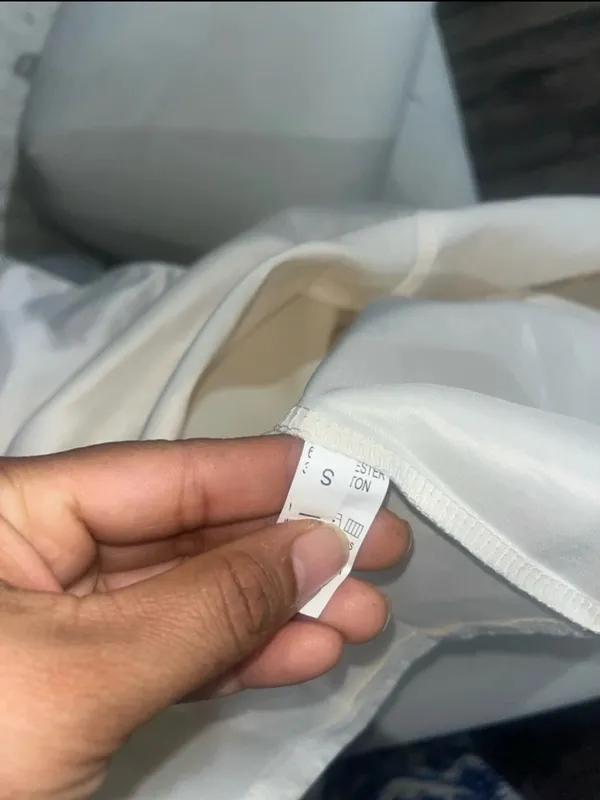 SHEIN White Satin A-Line Mini Dress - Image 3