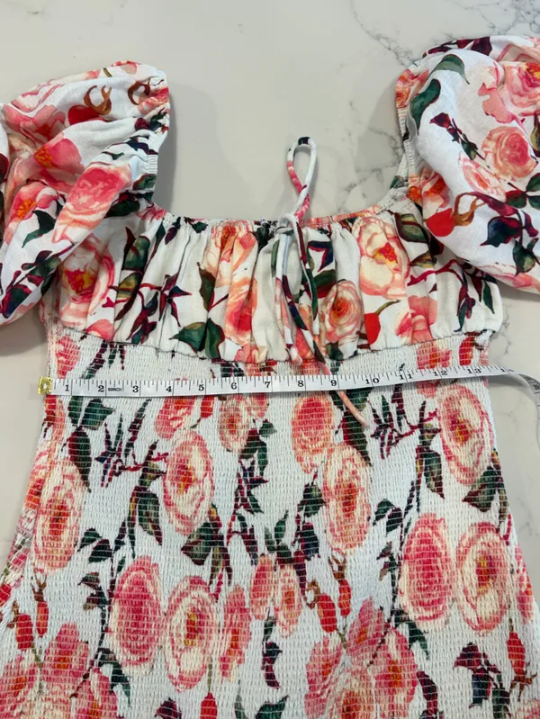 Sau Lee Saulee New Tags “Betty” Floral Punk Dress Mini Ruffle - Image 6