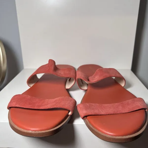 Cole Haan Women's Findra‎ II Slide Sandal Cinnabar Suede Sz 9B - Image 2