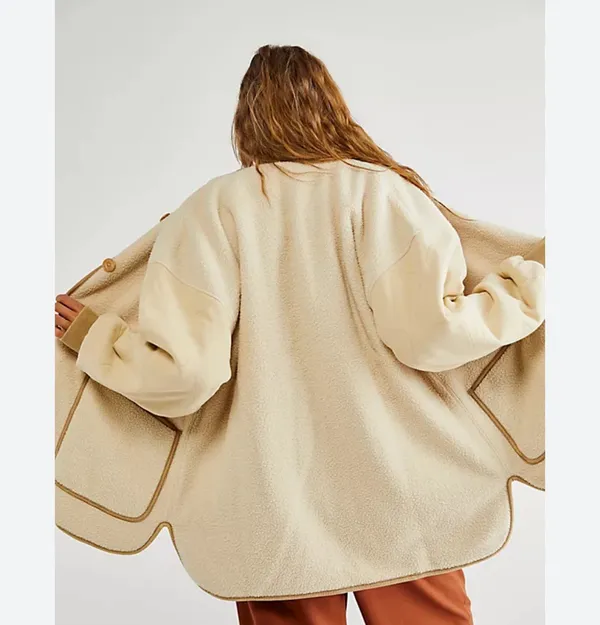 Free People Quilted Sherpa Jacket - Image 3