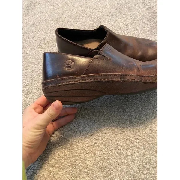 Brown‎ Timberland clogs size 7.5 - Image 2