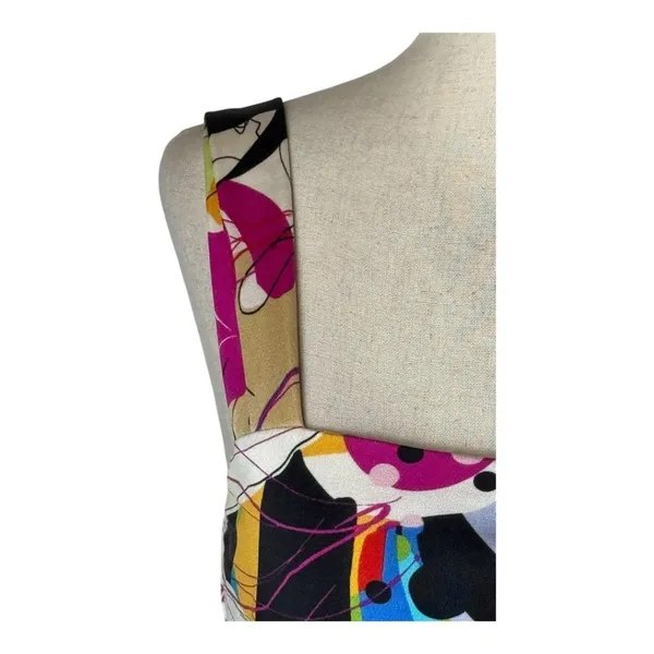 Diane Von‎ Furstenberg Dress Women 8 Blue Pink Silk Blend Eliot Butterfly Mini - Image 6
