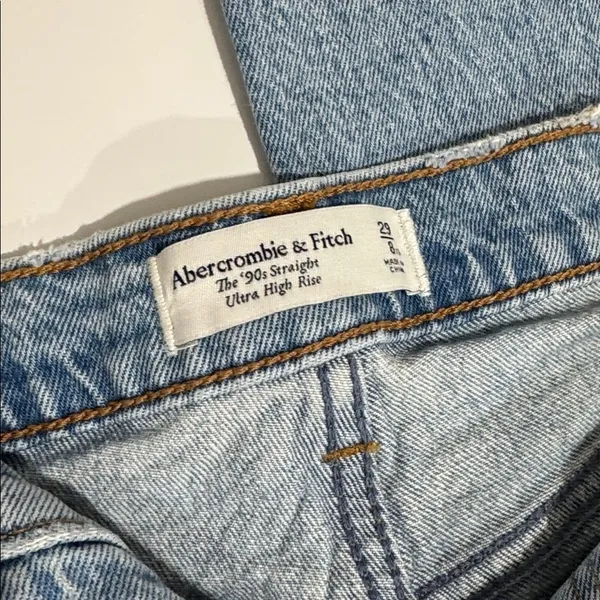 Abercrombie & Fitch Light Blue Straight Jeans - Image 5