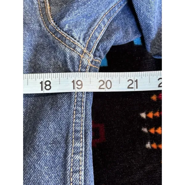 Old Navy Dark Wash Denim Jacket Size Small Pockets‎ Button Up Collar Cotton - Image 6