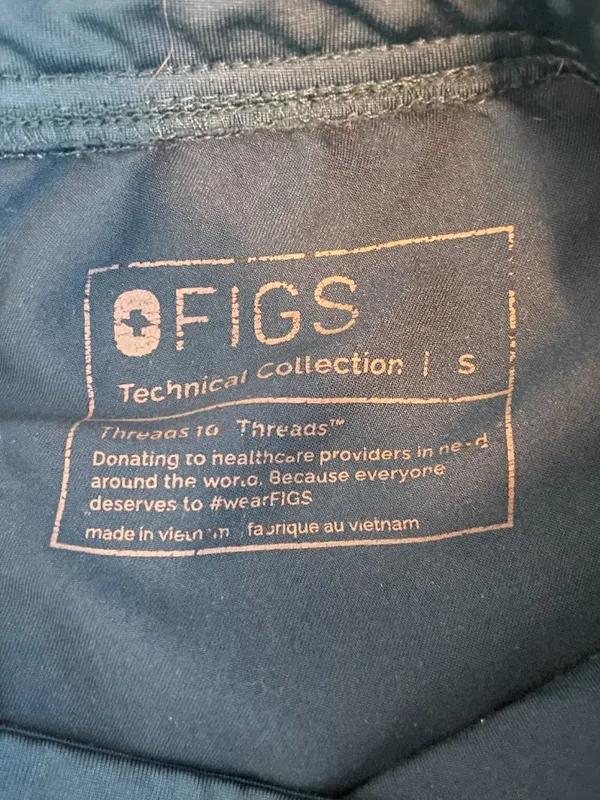 Figs Women S Teal Blue High Waisted Zamora Jogger Scrub Pants Pocket Stretch - Image 7