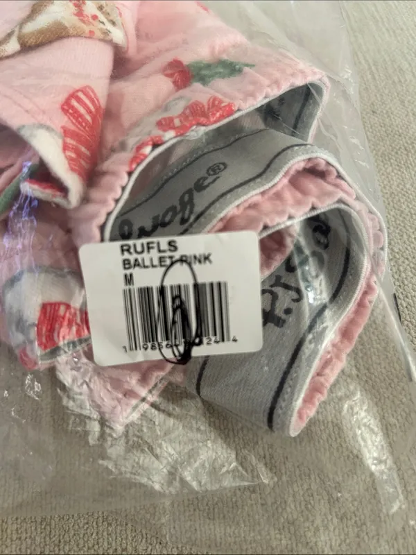 PJ SALVAGE HOLIDAY SHORY FLANNEL, Pink, MEDIUM, new with package - Image 9