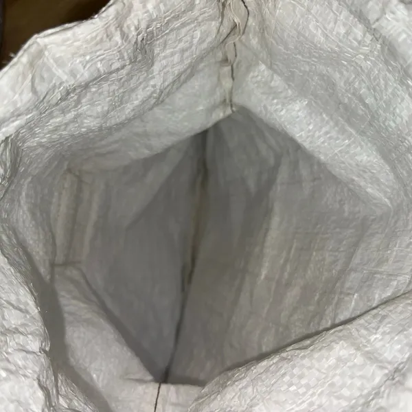 Beba Drawstring Backpack White Woven‎ Sack Bag Minimalist Lightweight Gym Travel - Image 6