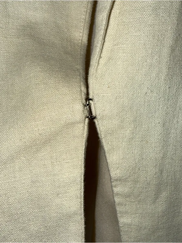 central park west Cream Linen Blend Blazer Size XS‎ - Image 5