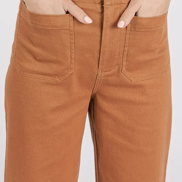 Mittoshop Twill Patch Pocket High Rise‎ Wide Leg Pants - Image 4