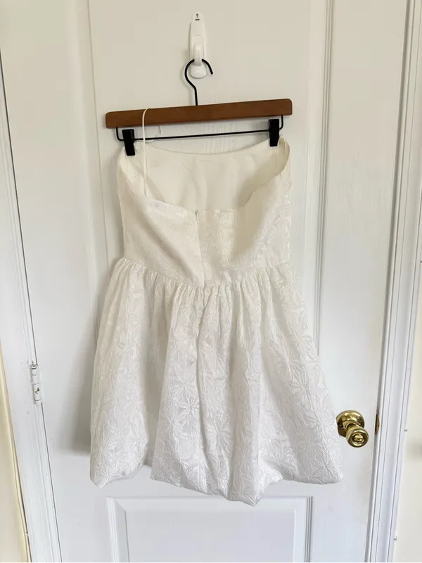 Amanda Uprichard Addison Dress in Ivory - Image 7