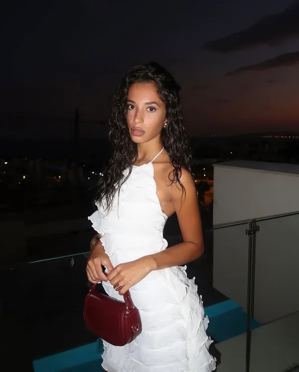 Zara ivory ecru mini dress halter ruffle Bohemian summer vacation evening casual - Image 4